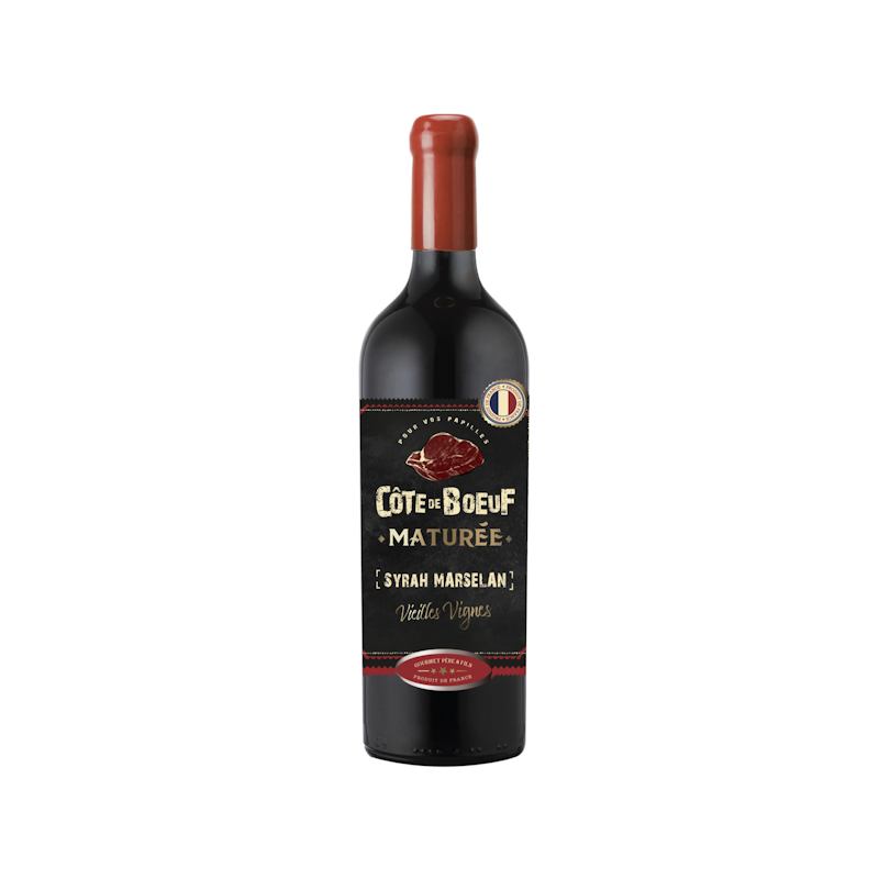 Côte De Boeuf Maturée Syrah Marselan Vielles vignes  - Pays d'Oc Rouge