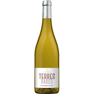 bouteille de vin blanc terres rares chardonnay côtes du tarn avec robe dorée et arômes fruités